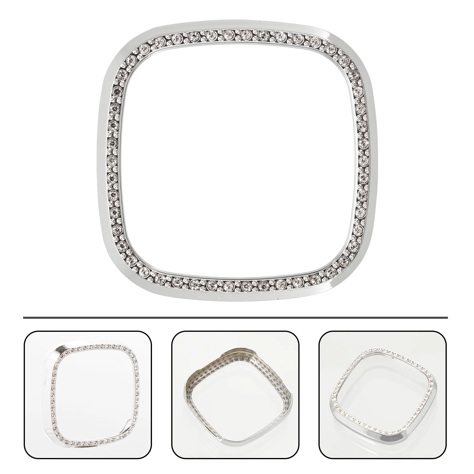 

1Pcs Electroplated Watch Protective Case Compatible Versa3 Sense Anti-Scratch Shockproof Protective Cover Shell