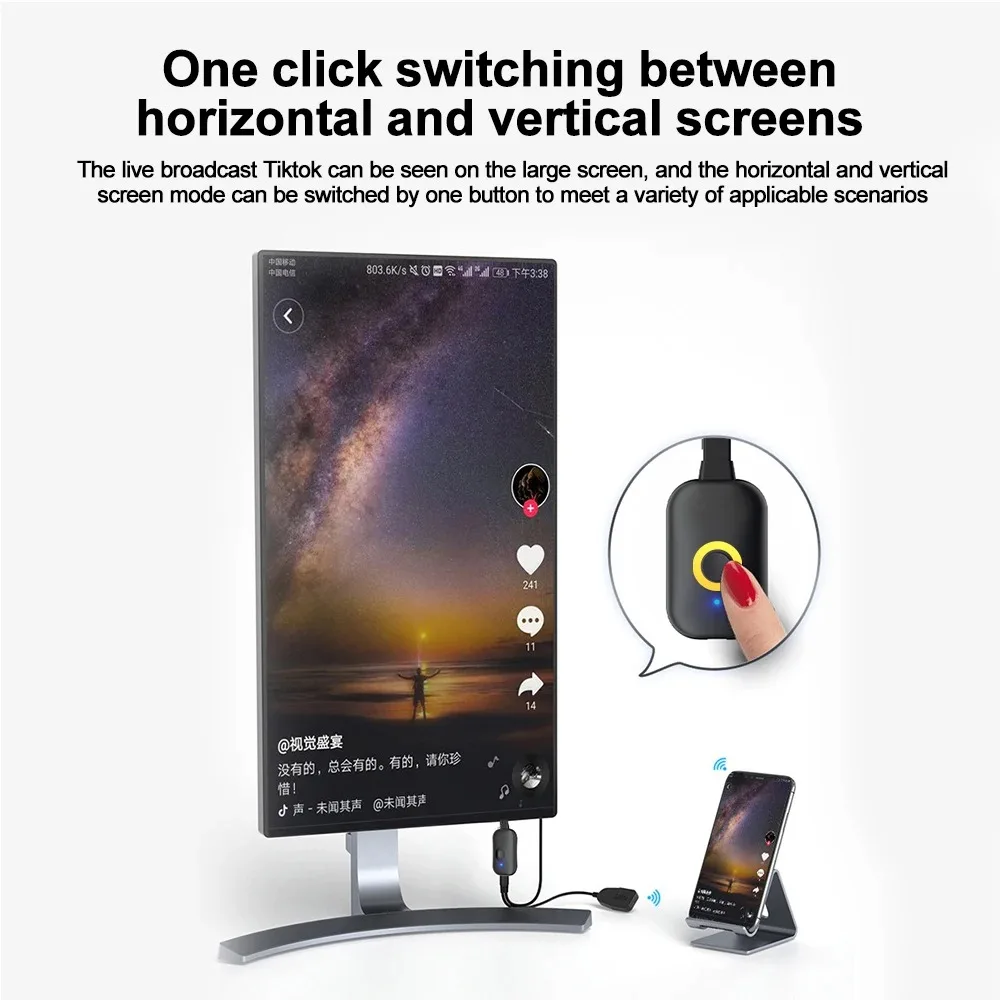 무선 와이파이 디스플레이 TV 동글 리시버, 4K HDMI TV 스틱, 2.4G, 5G, IOS, 안드로이드-TV용, 미라스크린용