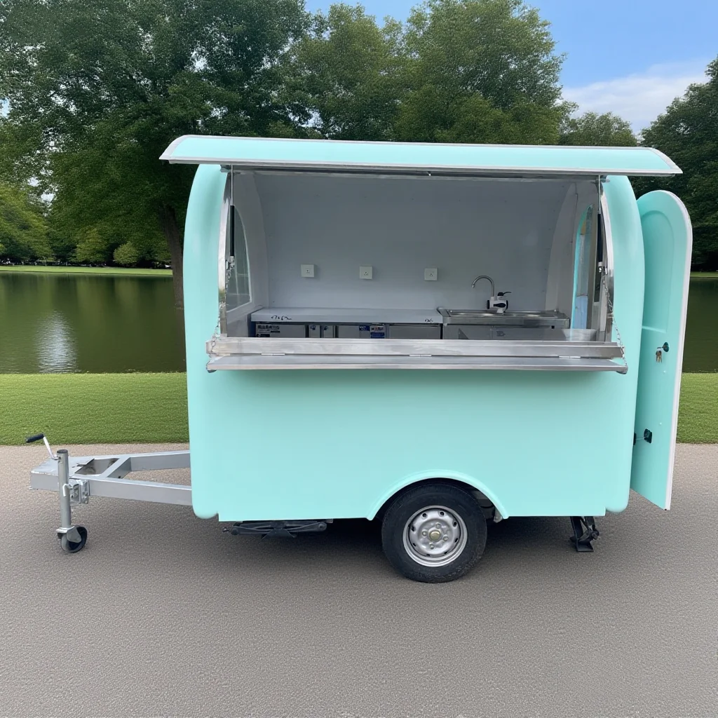 

Food Vending Van Catering Fully Equipped Concession Street Mobile Food Truck Cart Fast Food Mobile Store Truck Boutique Trailer