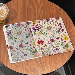 Smart Cover Case for IPad Air 6 Case IPad 10th Gen Air 5th 4th 10.9 Pro 11 2nd 3rd 4th IPad 10.2 Case 7/8/9th Generation Floral
