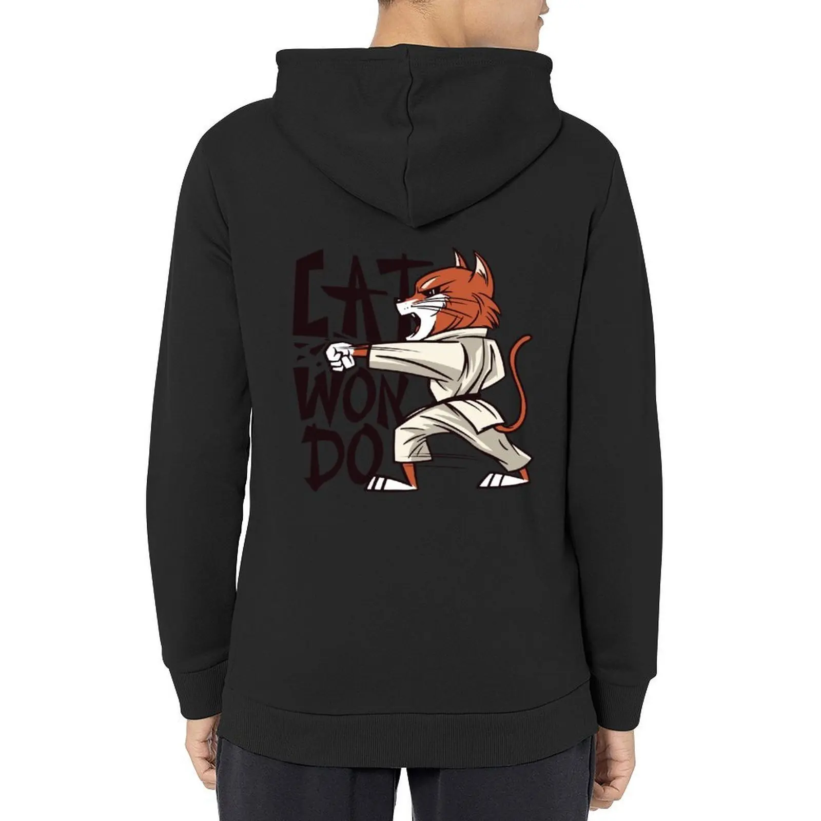 

TAEKWONDO CAT Hoodie korean autumn clothes men's sweat-shirt set autumn new products graphic t shirts men new in hoodies