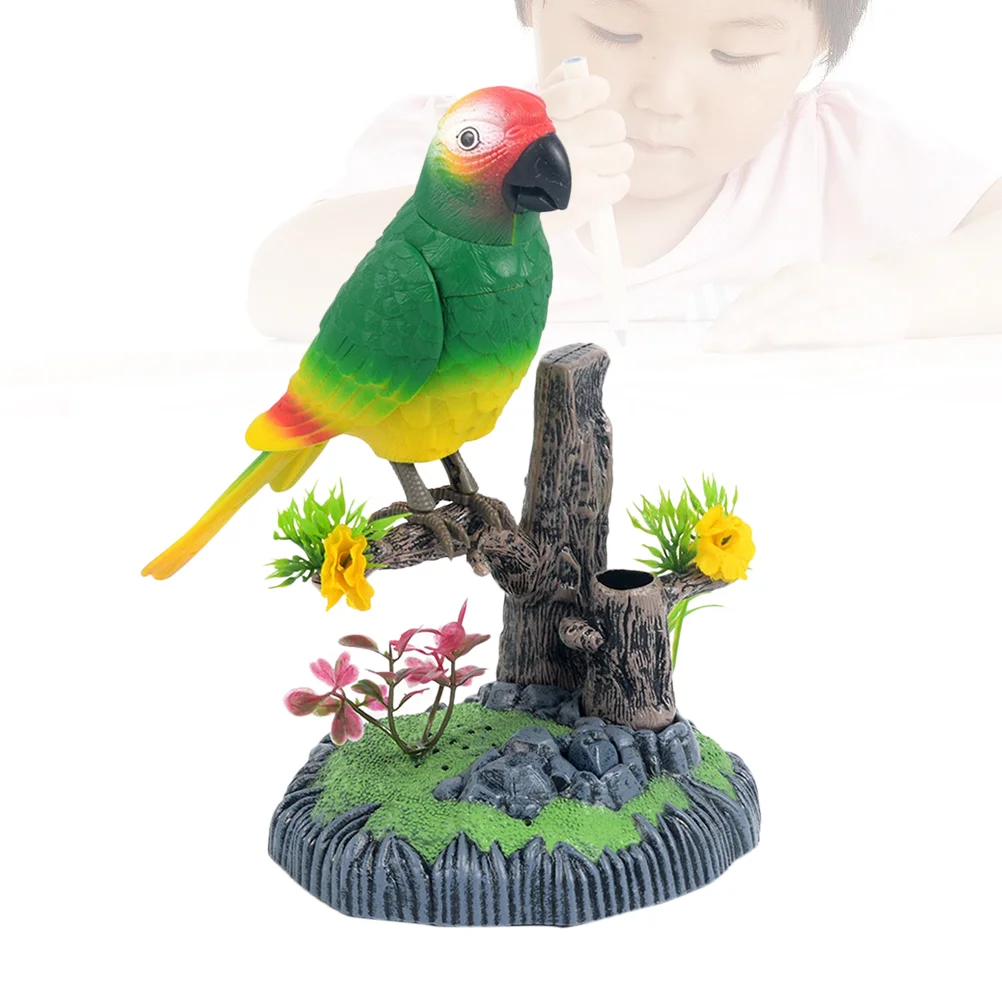 Chirping Bird Sparrow Motion Sensor Christmas Ornament Real Singing Sounds Movement Operated with Pen Holder Not Include