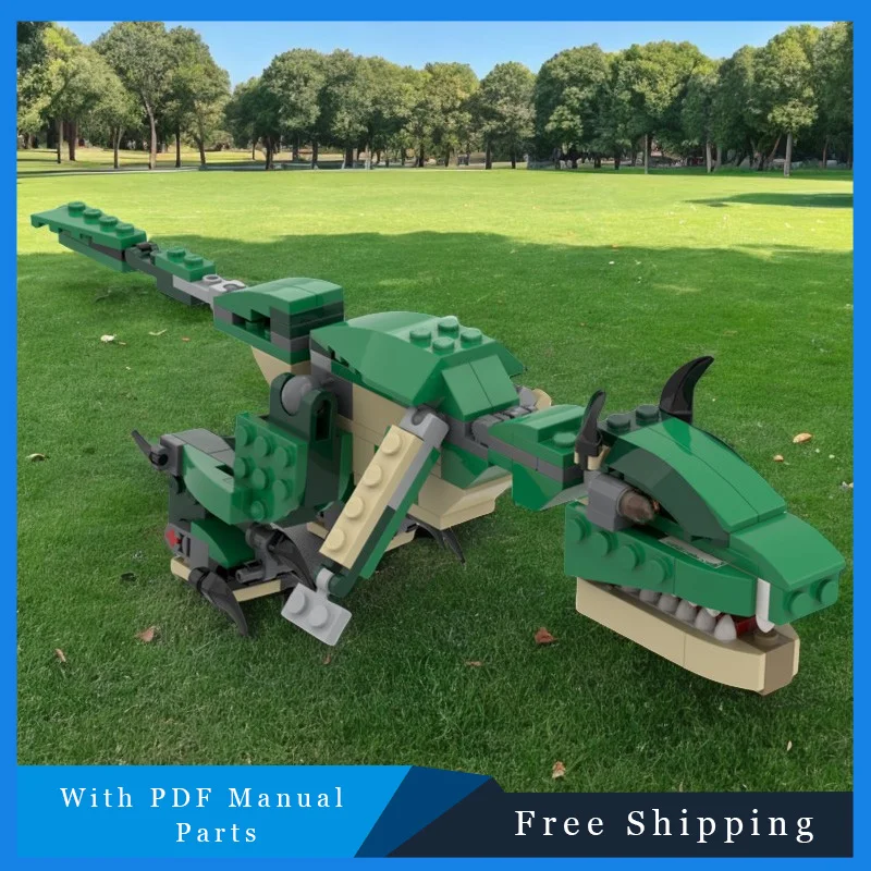 

153 PCS Famous Game Movie Green Yutyrannus Building Blocks Model For Children Educational DIY Toy Creative Bricks Festival Gifts