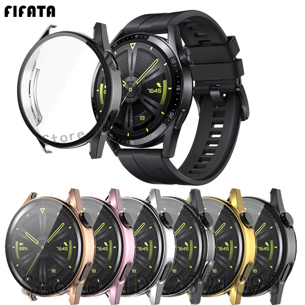 Full Screen Protector For Huawei Watch GT3 Case Protective Cover
