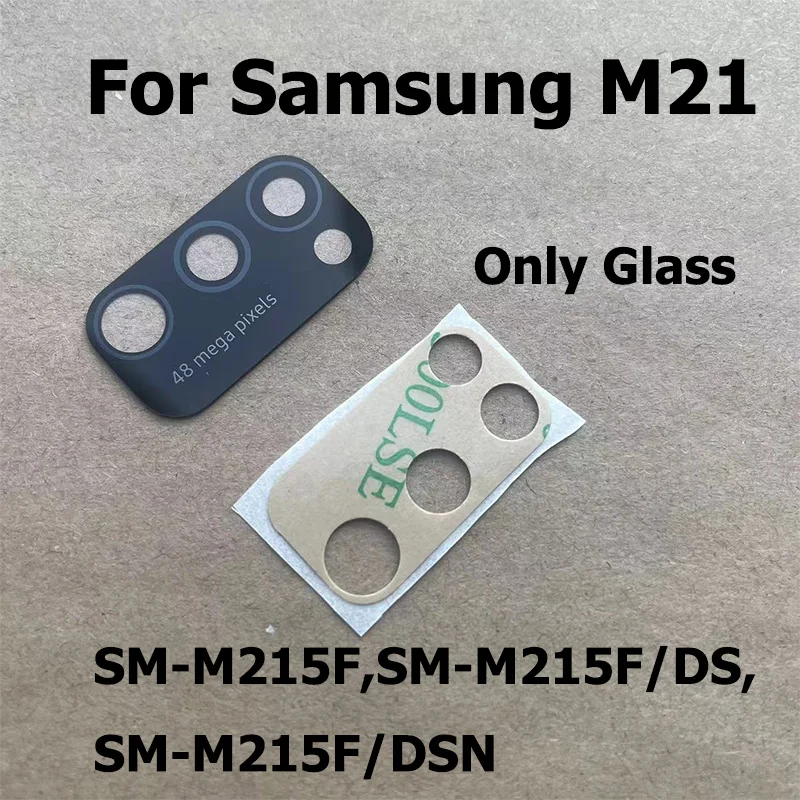 For Samsung Galaxy M21 Rear Camera Glass Back Camera Glass Lens With Glue Sticker Repair Parts