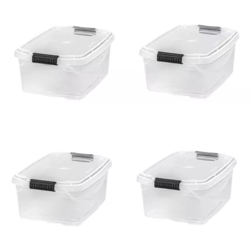 

4 Boxes Organizer Transparent 6l C/lid- Boxes, Boxes and Baskets Decorative Boxes