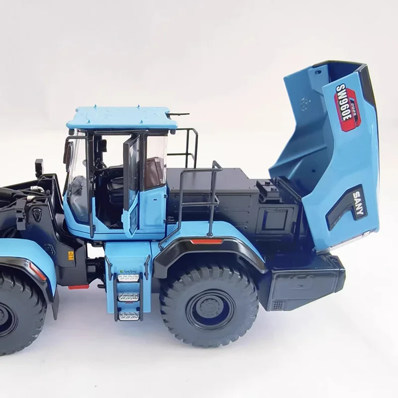 Caminhão Basculante Elétrico Sany SW960E Escala 1:35, Modelo de Veículo de Engenharia em Liga Metálica para Coleção e Decoração