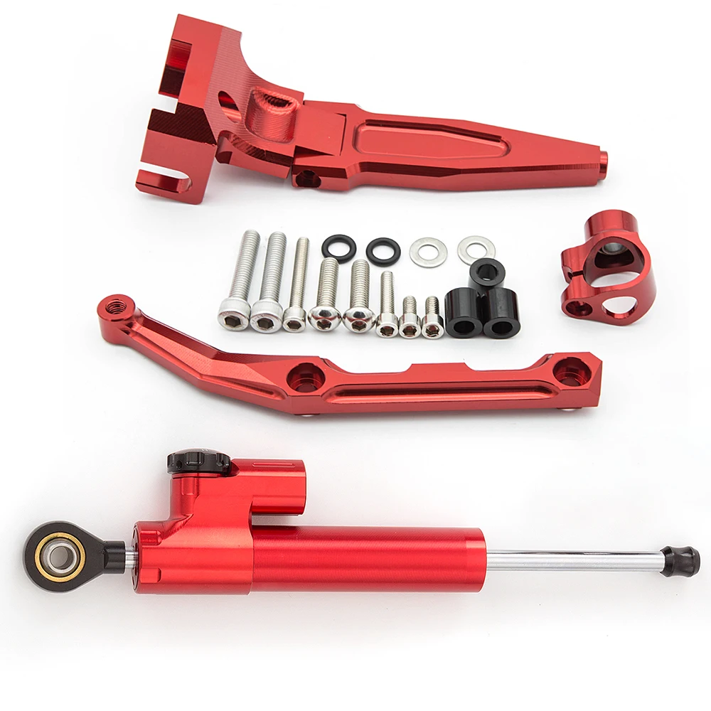 For Yamaha MT09 Tracer /FJ09 Tracer 2016-2020 CNC Motorcycle Stabilizer Damper Steering Mount Bracket Holder Support Kit Set