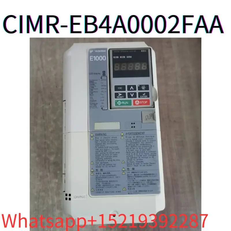 

second-hand E1000 frequency converter CIMR-EB4A0002FAA 0.75KW 380V tested ok