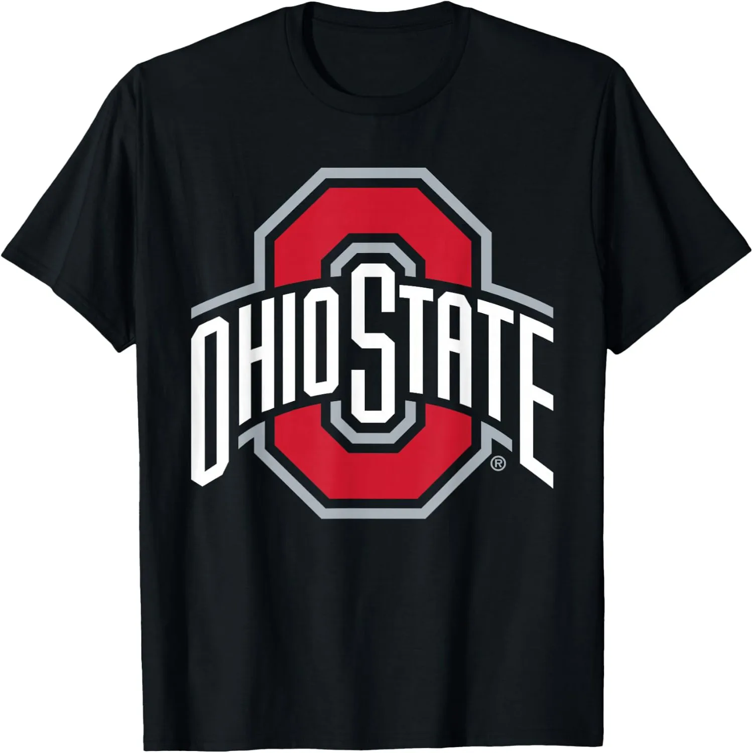 Ohio State Buckeyes Icon Logo Black Officially Licensed T-Shirt Birthday t-shirt, graphic tee