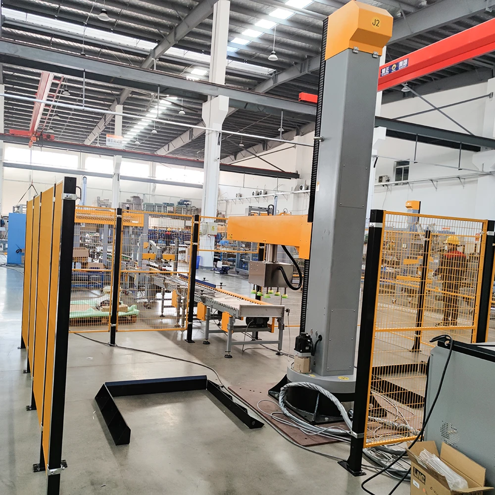Palletizer Robot Wrappers And Packaging Pallet Film Wrapper Duct Stretch Wrapping Machine Stack Palletizer Packaging Line Type