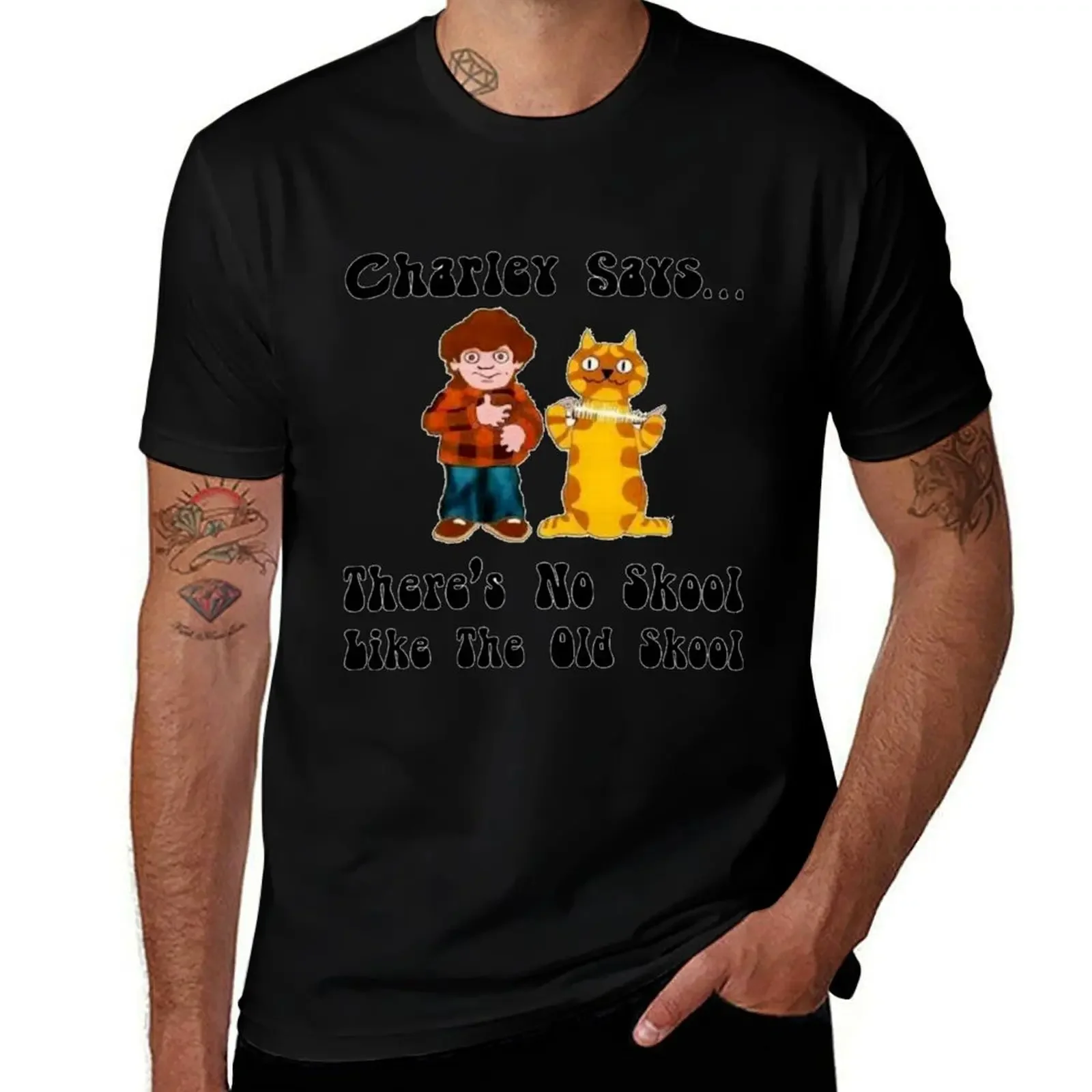 Charlie Says...There's No Skool Like The Old Skool T-Shirt man clothes korean fashion anime tshirt tshirts for men