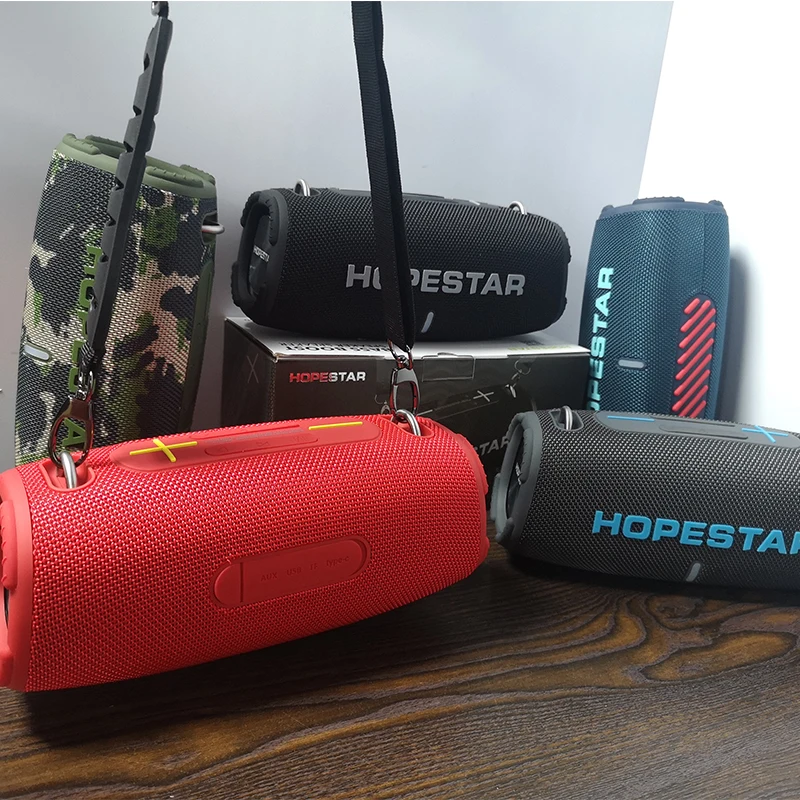 HOPESTAR H50 20 واط مكبرات صوت Boombox عالية الطاقة محمولة بلوتوث مضخم صوت فائق مشغل Mp3 عمود قوي صندوق الصوت مركز الصوت