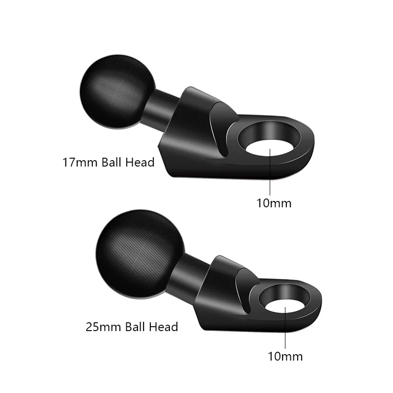 1 "Ball Head Adapter Mount Motorfiets Achteruitkijkspiegel Houder Mounts Vaste Kogelbasis 10Mm En 1" Bal Gat Motorfiets Accessoires