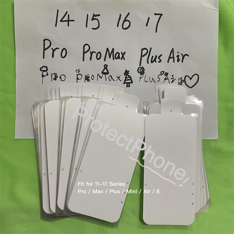 50PCS Factory Anti-Dust Screen Protector Film for 11-17 Series Pro/Max/Plus/Mini/Air/E, Disposable Film for Refurbish & Repair