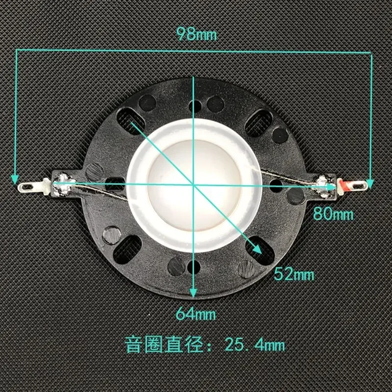 2pcs 25.4mm Tweeter Voice Coil-High Temperature Resistance Milk White Diaphragm Compatible for Hi-Fi Speakers