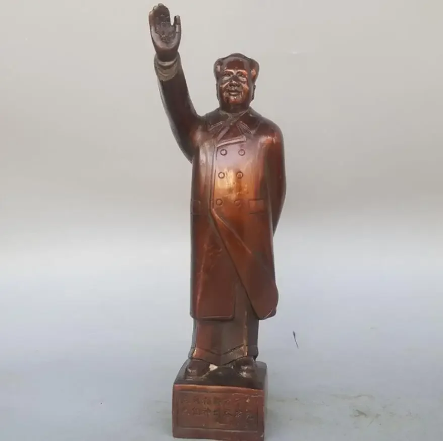 The manufacturer directly provides pure copper grandpa Mao waving like a generation of Tianjiao waving copper crafts, figure st