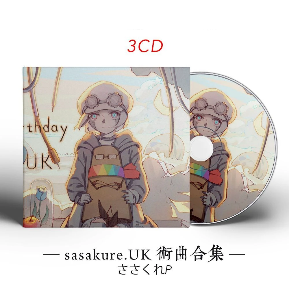 

J-Pop sasalasa UK underground Music CD VOCALOID Best Album 3pcs Music Record Cosplay Walkman Car Soundtracks Box Party Music