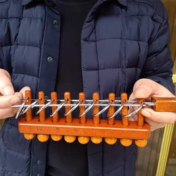 Chinese Nine Linked Rings Puzzle Brain Teaser IQ Test Disentanglement Iron Link Unlock Interlock Game Intelligence Toys