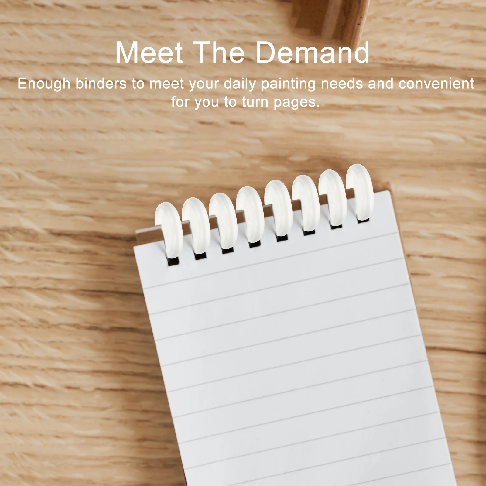 44 Pcs Binder Buckle Round Disc Plastic Binding Discs Discbound Expansion Loose Leaf Ring Book Rings Notebooks Tool