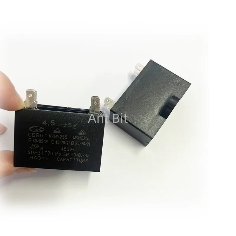 2 قطعة CBB61 450V dip4pin مروحة بدء مكثف 1 فائق التوهج 1.2 فائق التوهج 1.5 فائق التوهج 2.0 فائق التوهج 2.5 فائق التوهج 3.0 فائق التوهج 4.5 5.0 فائق التوهج 6.0 فائق التوهج 7.0 فائق التوهج 10 فائق التوهج 12 فائق التوهج