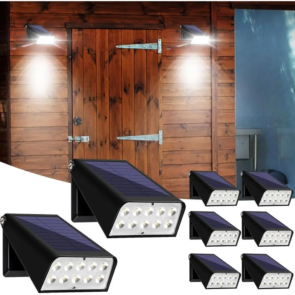 

8-Pack Adjustable Outdoor Security Spotlights, Waterproof, Suitable for Garden, Patio, Yard, Deck, and Pool Areas