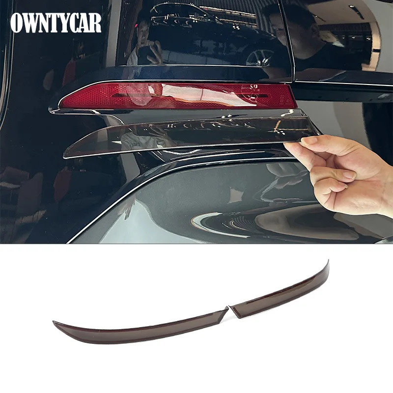 

For BMW X6 G06 2020 2021 2022 2023 2024 2025 ABS Black Car Rear Fog Lamp Cover Sticker Car Exterior Accessories