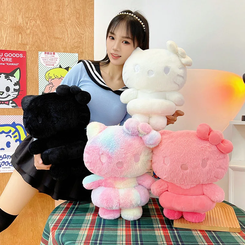 

40/50/60CM Big Size Sanrio Plushies Hello Kitty Cartoon Anime Plushie Stuffed Ornament Comfortable Soft Doll Children Toy Gifts