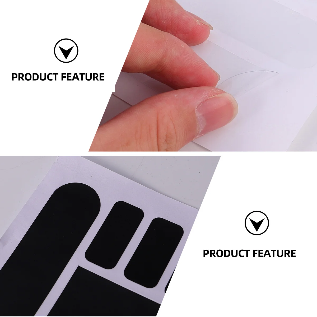 3Pcs Bike Chain Protective Stickers Matte Black Carbon Fiber Transparent Film for Frame Protection Cycling Bikes