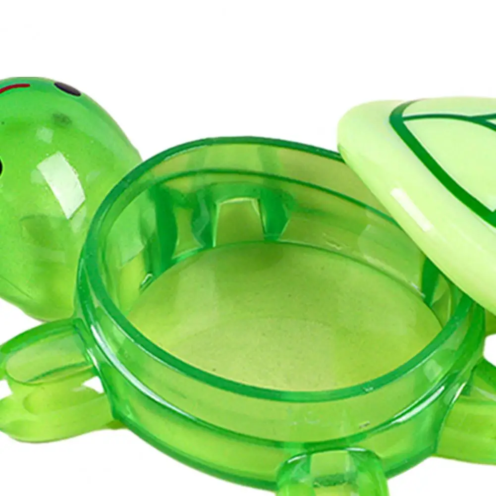 Turtle Ornament Glowing Turtle Statue Glow-in-the-dark Turtle Storage Box with Lid Mini Resin Figures Secret for Fairy
