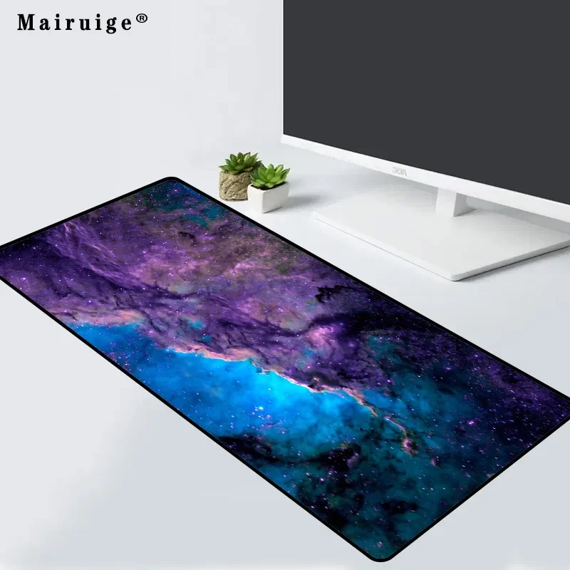 

Mairuige Mousepad Starry Sky Pattern Game Mouse Pad Rubber Non-slip Computer Notebook Office Game Accessories Carpet Desk Mat