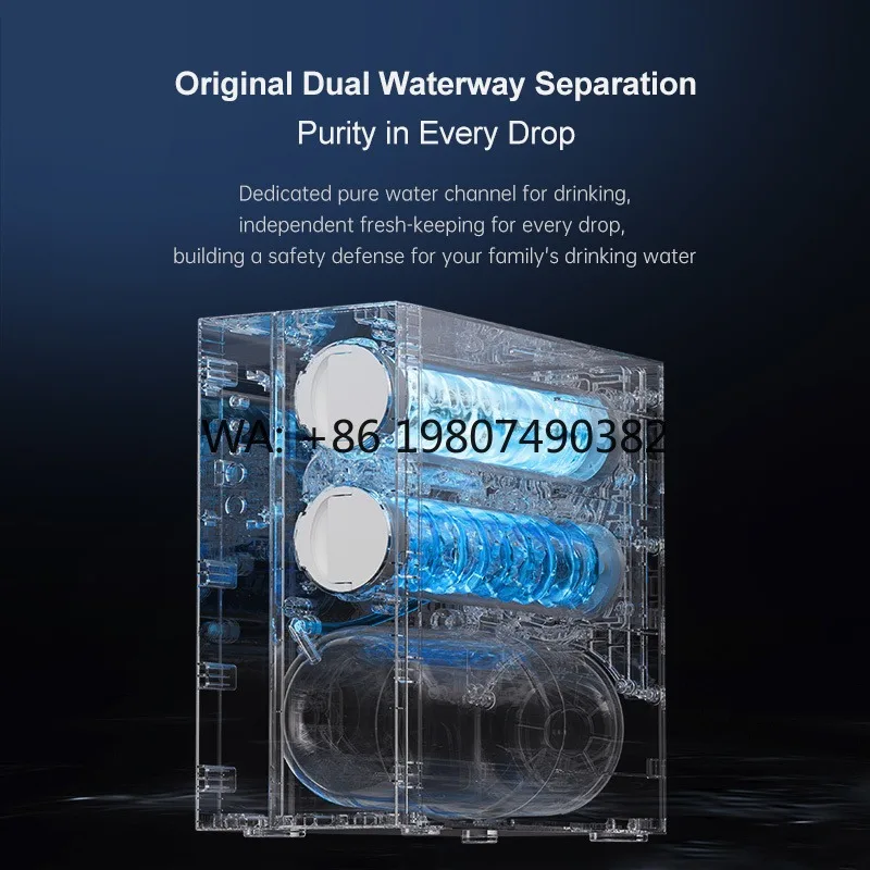 1200GPD Tankless RO Filter, 4 Stage Under Sink Unit, Smart Faucet, Self Cleaning & CE Certified Purification