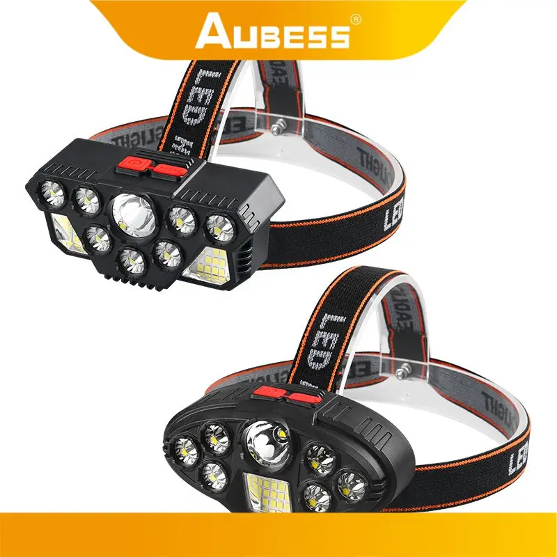 

5 Led Strong Light Headlamp 8LED+20SMD Super Bright Head Light USB Rechargeable Waterproof Flashlight Outdoor Fishing Headlight