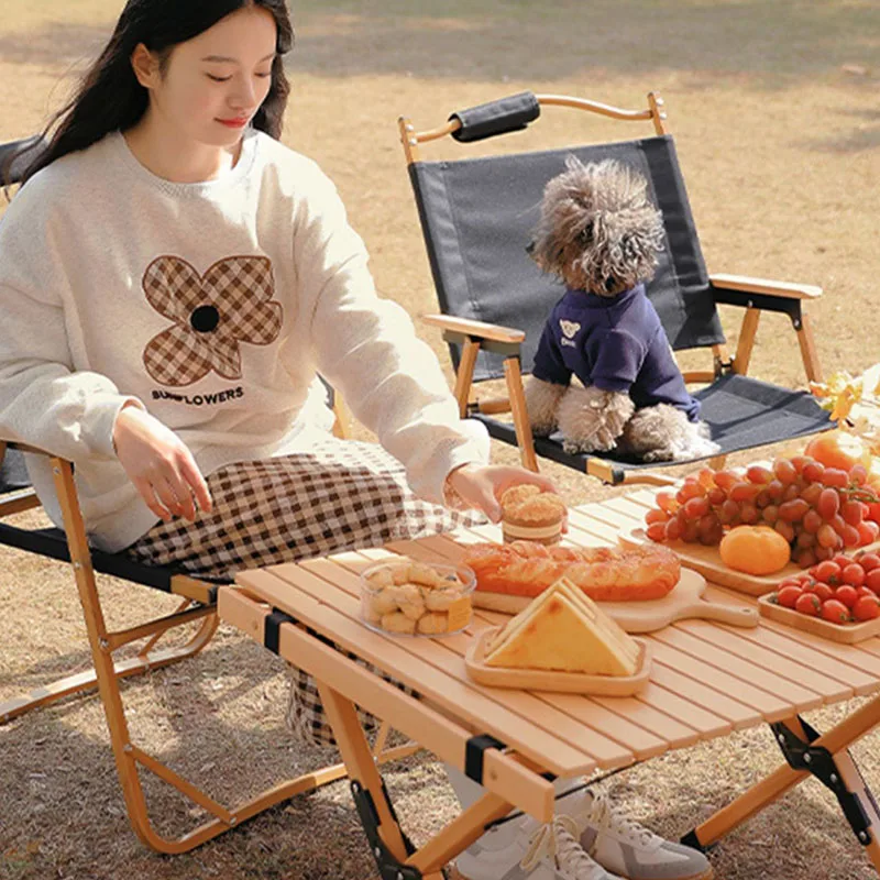 Draagbare klaptafel Camping Koffie Toeristische Toeristische Tafel Balkon Lichtgewicht Salon De Jardin Exterieur Tuinmeubelen