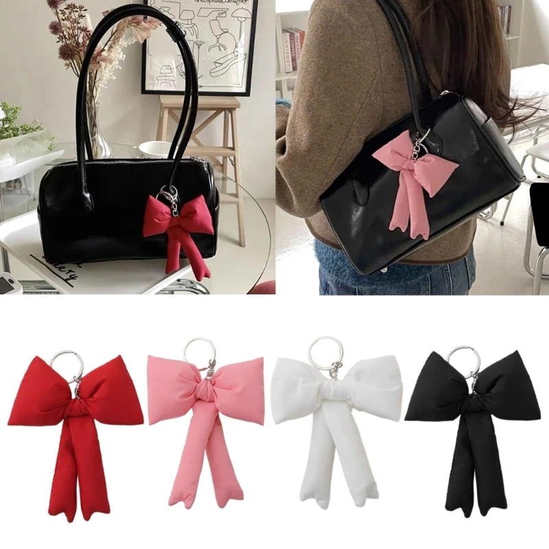 

Elegant Stylish Bowknot Bag Charm Portable Phone Straps Chain Keychain Bag Pendant Handbag Wallet Accessory for Women