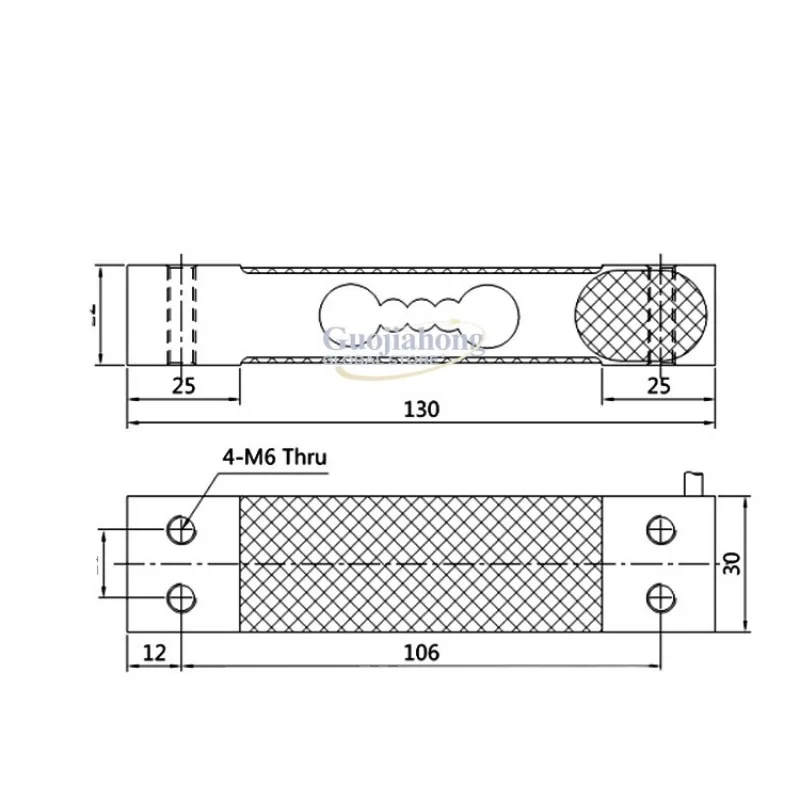 GPB100-C4 High Precision C4 Parallel Beam Single Point Load Sensor Bracket 3-50kg Pressure Sensor