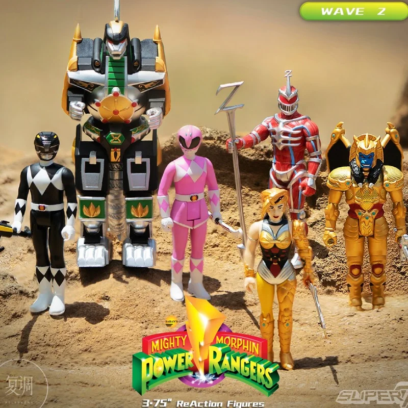 

Super7 Pudgy Pig Megazord Putty Patroller Green Ranger 3.75 Inch Male Soldier Action Figure Trendy Toy Gift in Stock