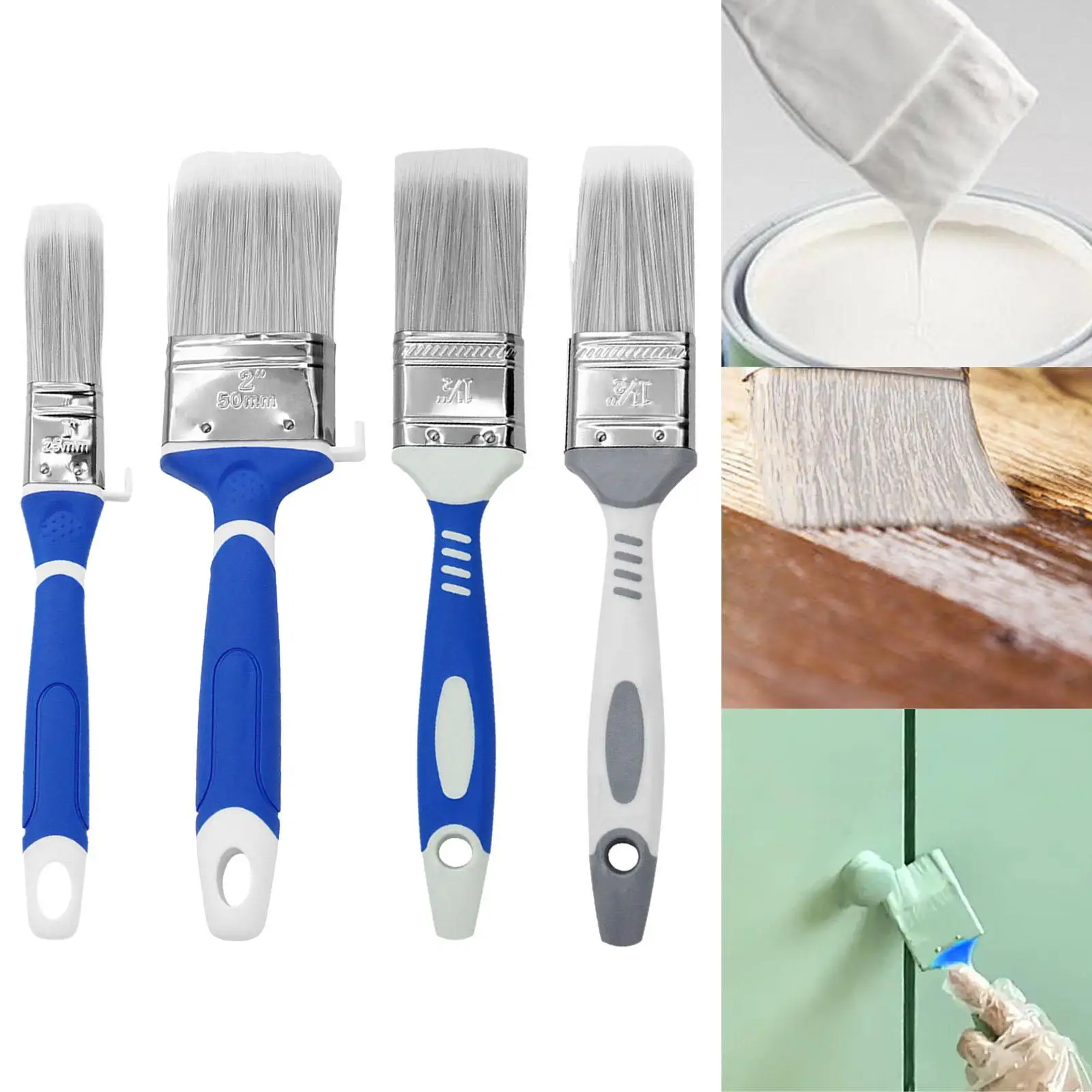 Wall Painting Tool Classroom Writing Cleaning Brush with Handle Paint Brush Cleaner for Beginners Primer Art Craft Varnish Glue