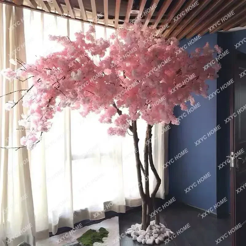 Artificial Cherry Tree Peach Wishing Tree Large Fake Trees Interior Decoration Red Ceiling  home decoration fake plants