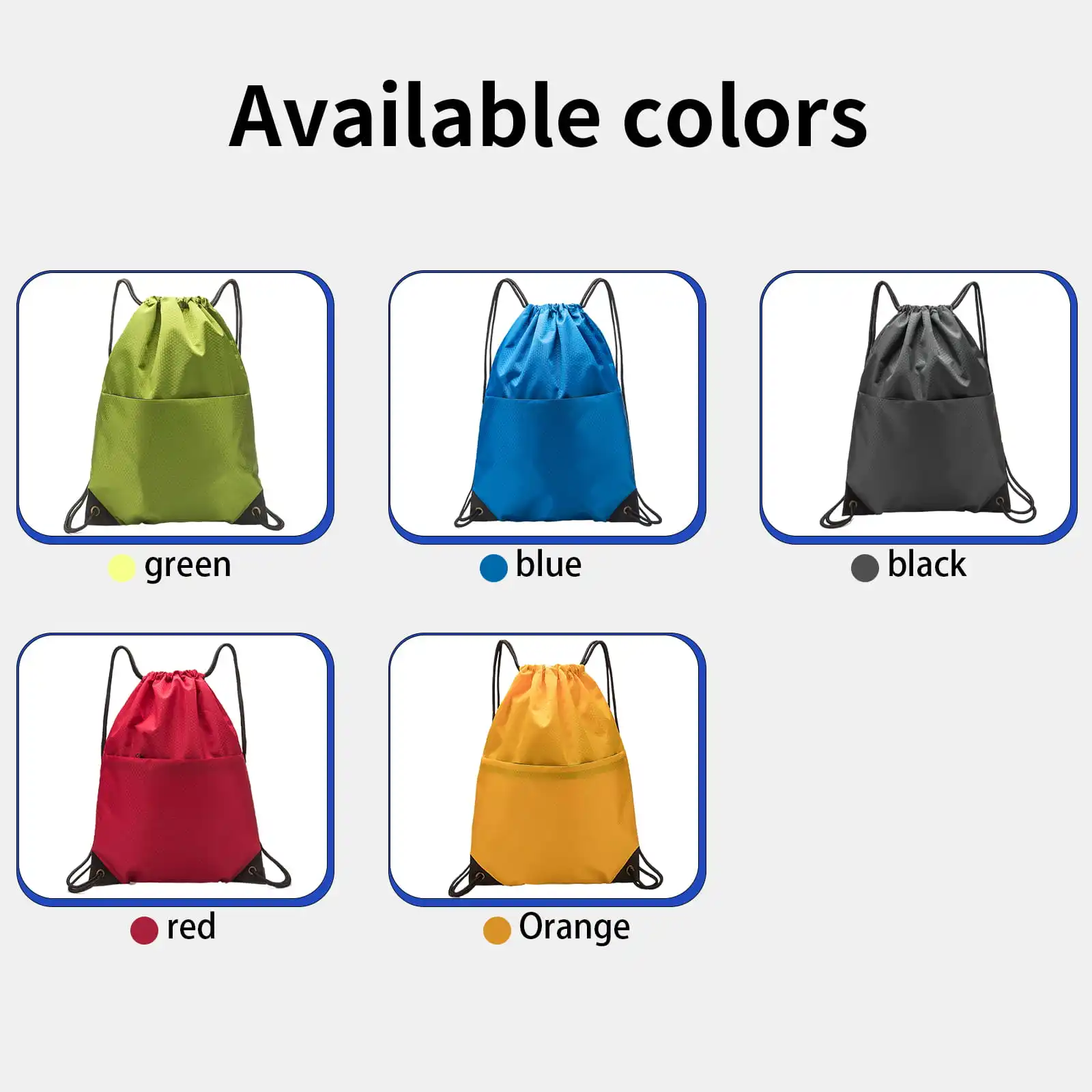 ZACKPACK DB68 Drawstring Backpack Waterproof Gym Bag for Travel School Sports Customization LOGO customized custom made