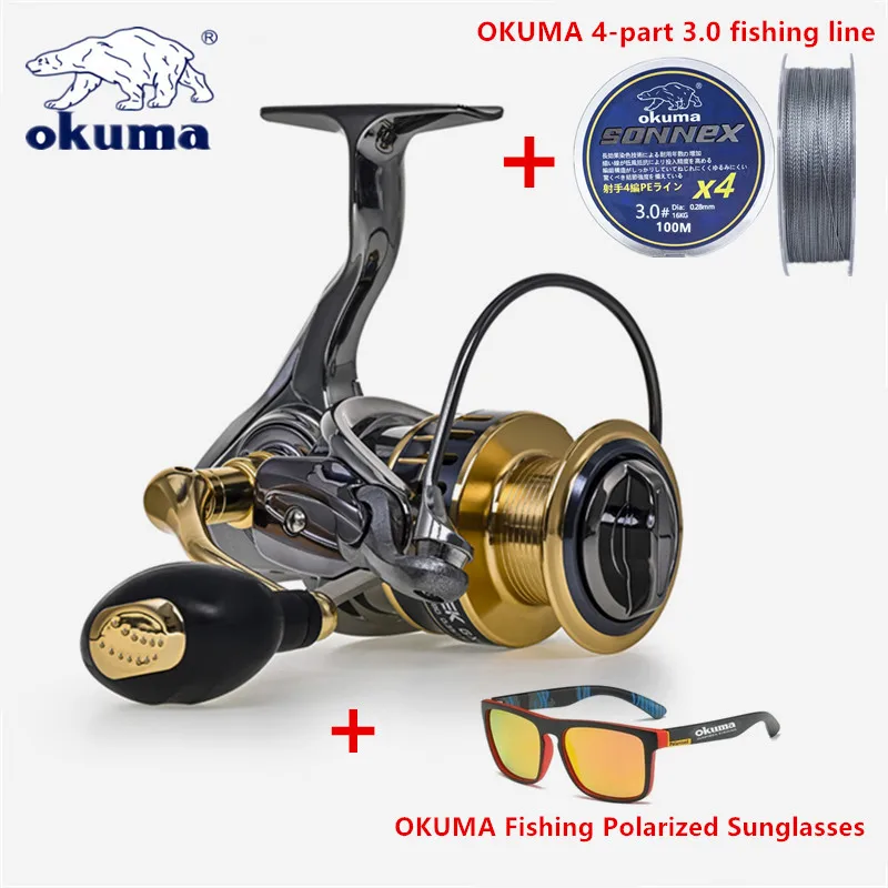 Okuma Rotierende Trommel 22 kg Widerstand 13 + 1 Rolle Zhuhai Angelspinnrad Vollmetalldrahtbecher Angelschnurrad 1000-7000 – Detail 5