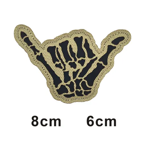 This is how WAY full helmet embroidered armband badge military stripes fastener hook and loop patch - Image 26