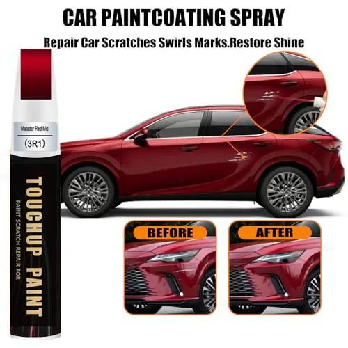 3R1 Matador Red Mica Touch Up Paint Compatible with Lexus Exact Match Touch Up Paint Car Scratch Repair