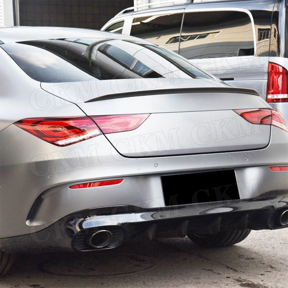 

CKMUUER ABS Carbon Look Rear Trunk Lip Spoiler For Mercedes Benz W118 C118 CLA35 CLA180 CLA200 CLA250 CLA45 AMG Line 2019-2024