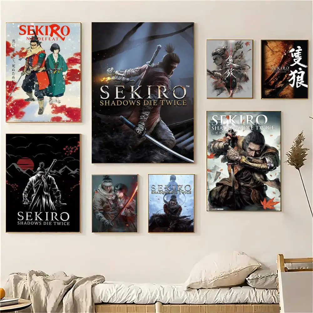 Sekiro Shadows Die Twice game Poster Modern Aesthetic Home Decoration Wall For Living Room Bedroom Home Gift