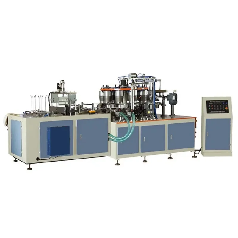 Fully Automatic Double Wall New Top Paper Coffee Cup Die Cutting Printing Forming Machine Disposable Paper Cup Making Machine