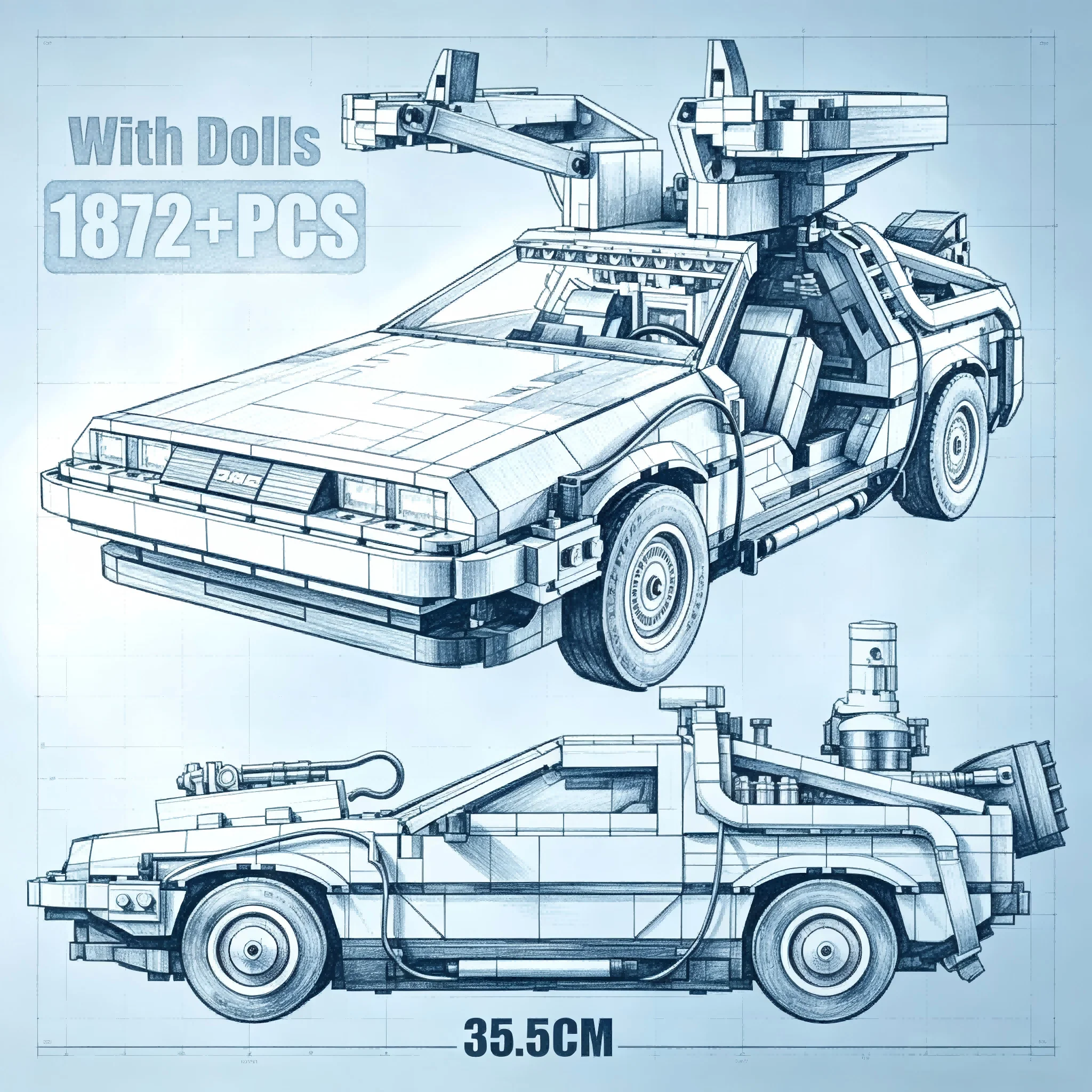 new-2026-model-1872-pieces-of-futuristic-time-traveling-cars-in-1-8-scale-assembled-home-decor-items-perfect-for-gifts