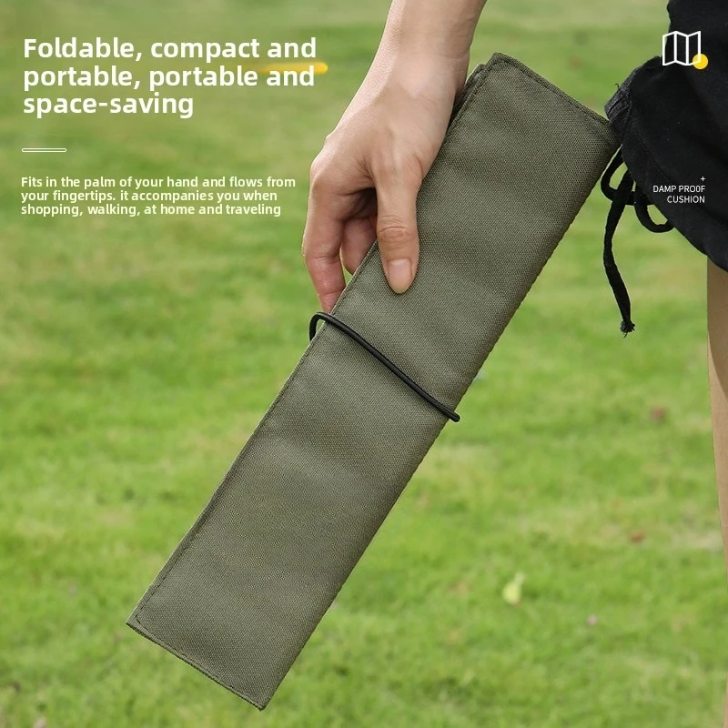 Portable Waterproof Picnic Mat-Moisture-Proof Mat Camping Ground Mat Thickened Outdoor Beach Travel Folding Small Seat Cushion