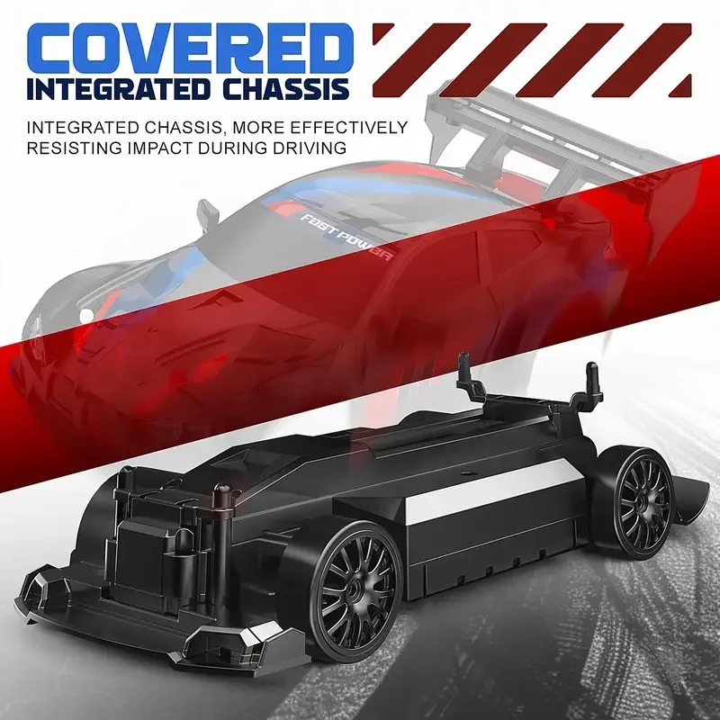 Neue 4WD RC Drift Auto Fernbedienung 1:24 Racing Fahrzeug LED RTR 2,4G Lkw M4 mit Extra Reifen Straßensperren Spielzeug Geschenk für Kind Erwachsene