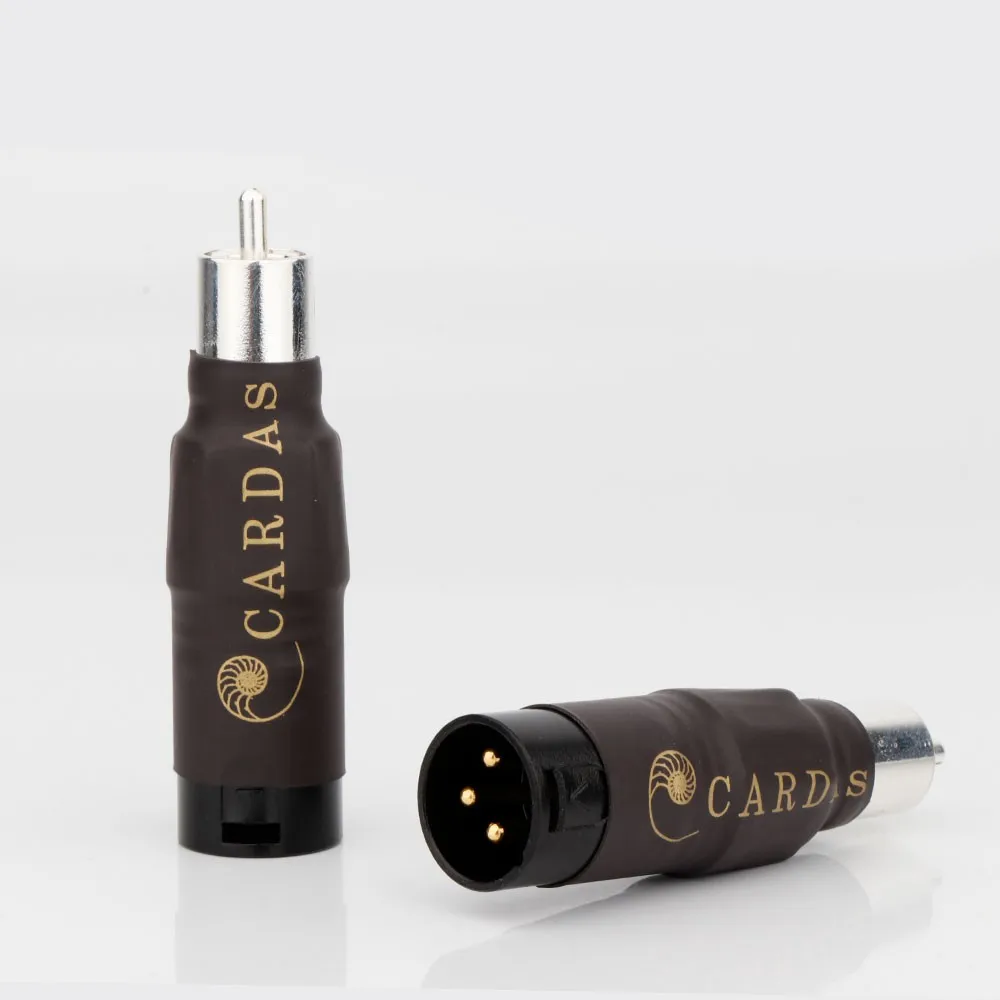 1 Pair Cardas XLR Male/Female to RCA Male Socket Adapter HIFI Audio Connector